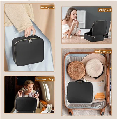 เคสแต่งหน้าด้วยกระจกส่องสว่าง